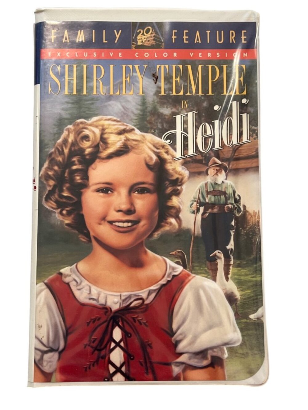 Shirley Temple Heidi 1937 VHS Colorized Family Drama Jean Hersholt Pre-Owned